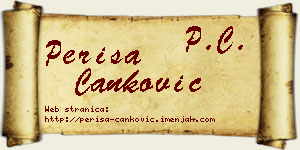 Periša Čanković vizit kartica